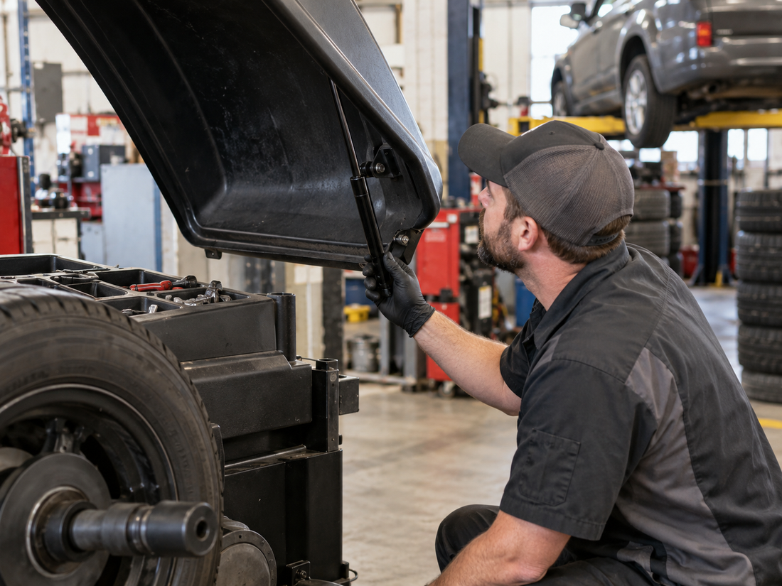 Wheel Balancer Hood Won’t Stay Up or Keeps Dropping? Common Causes and Service Tips